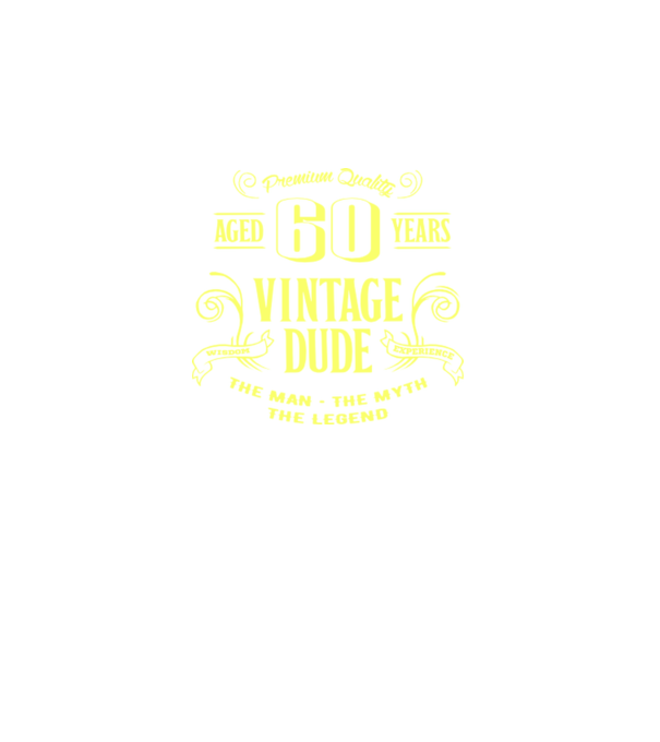 Vintage Dude - 60 model gri închis pe tricou