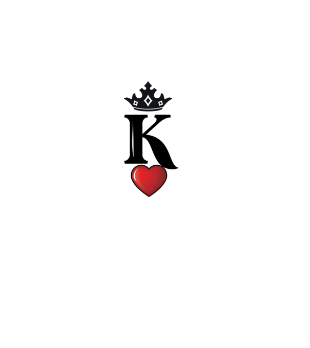 Cuplu HeartKing model alb pe tricou