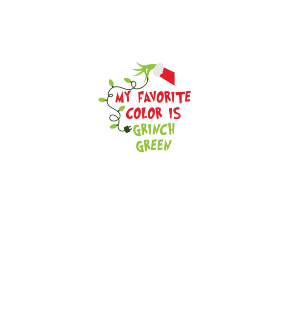 Grinch Green model negru pe tricou