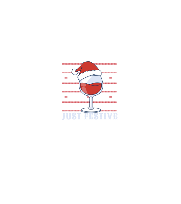 Not drunk just festive ugly sweater model negru pe tricou