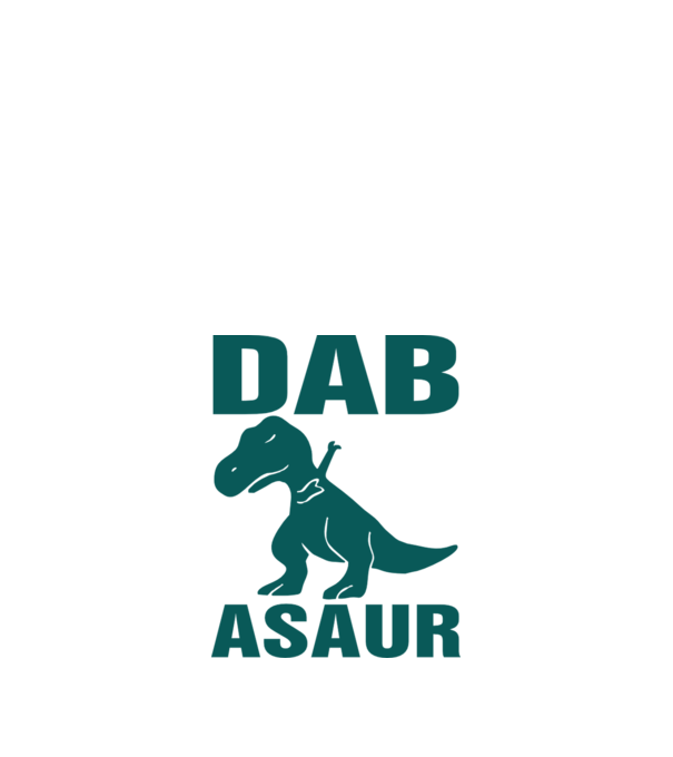 Dabasaur model negru pe tricou