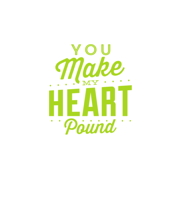 Make my heart model negru pe tricou