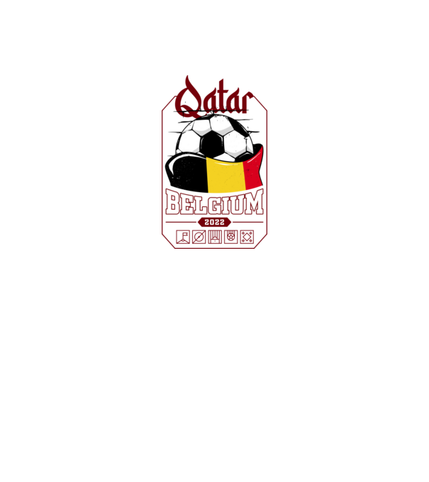 Qatar teams Belgium model negru pe tricou
