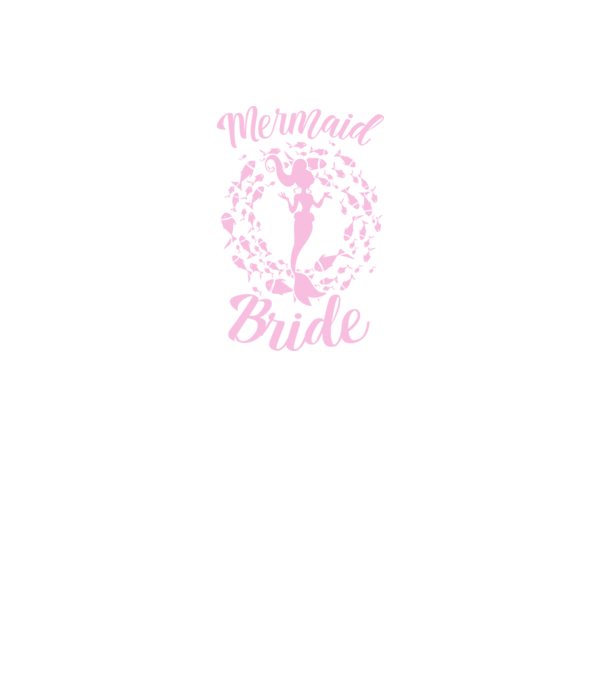 Mermaid Bride model negru pe tricou