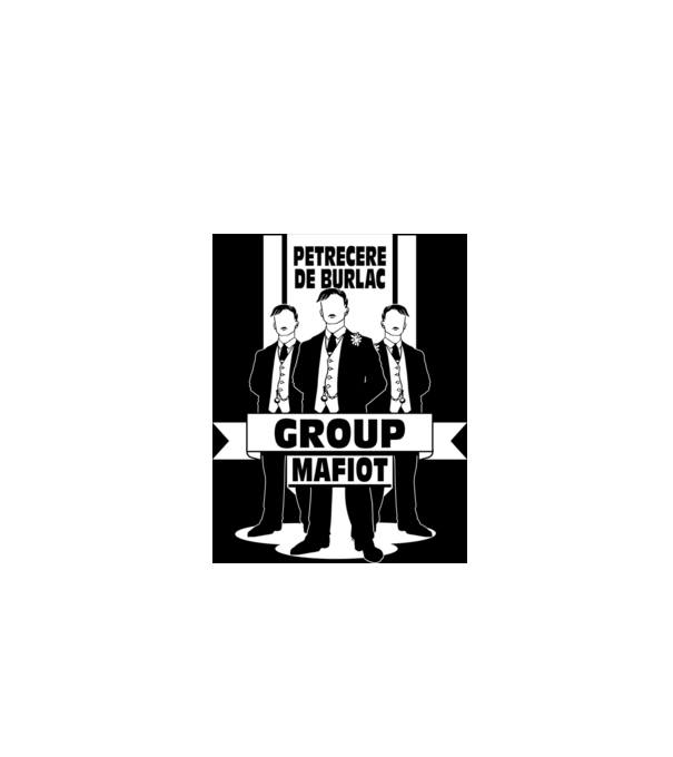 Group Mafiot model negru pe tricou