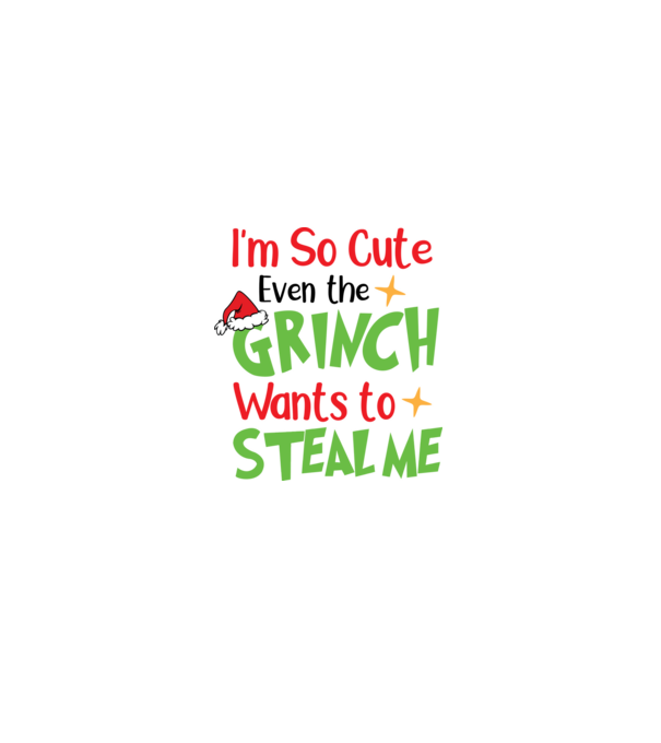 So cute Grinch model negru pe tricou