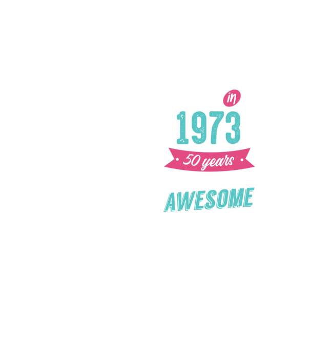 Made in 1973 model galben neon pe tricou