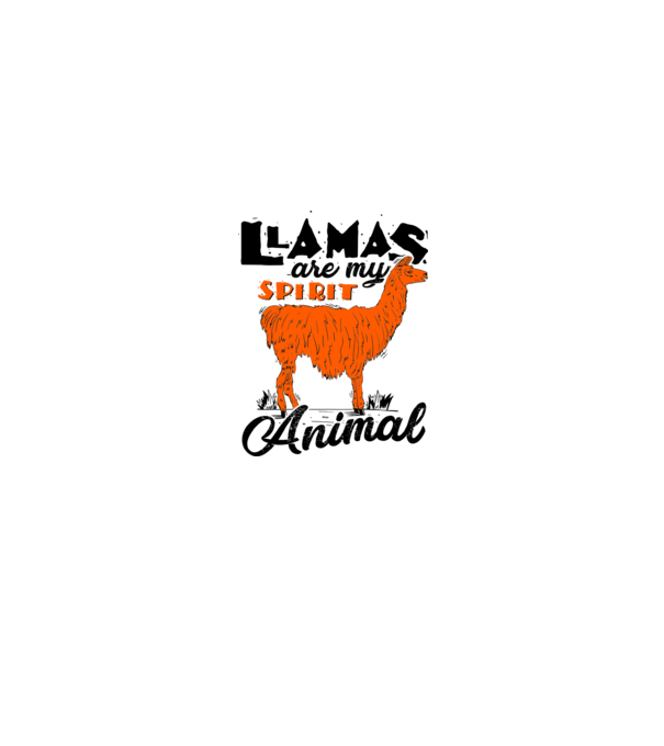 Llamas are my spirit animal model alb pe tricou