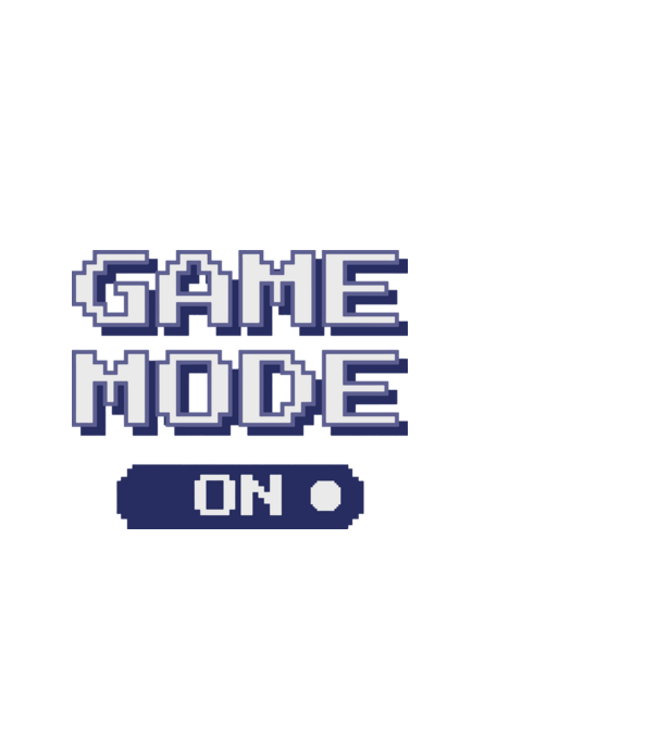 Gamer - Game mode on model negru pe tricou