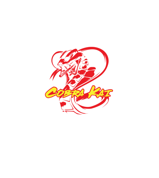 cobra kai simple model negru pe tricou