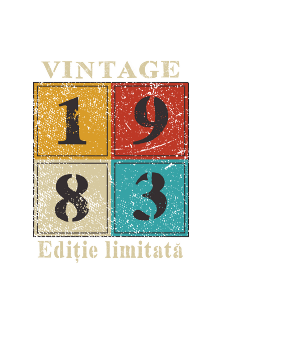 1983 - Ediție limitată model negru pe tricou
