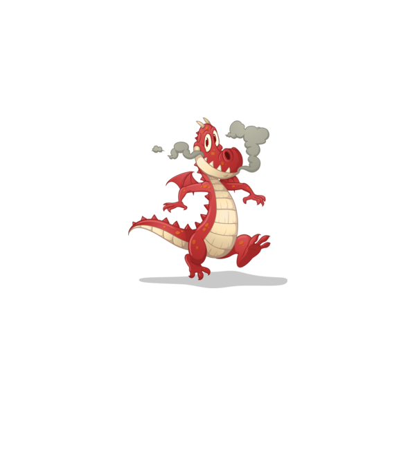 Dragon model gri pe tricou