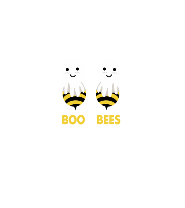 Boo bees model negru pe tricou