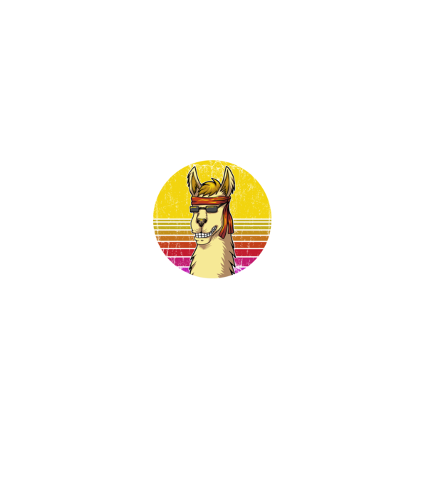 No Prob LLama - Láma model negru pe tricou