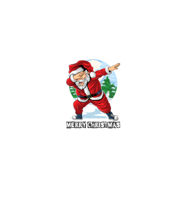 Santa merry christmas model alb pe tricou