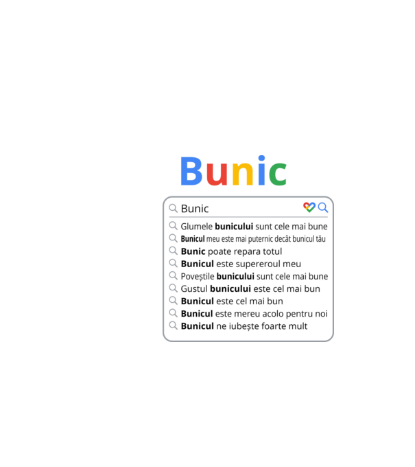 căutare Google Bunic model negru pe tricou