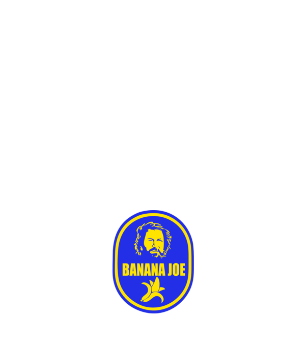 Banana Joe model negru pe tricou