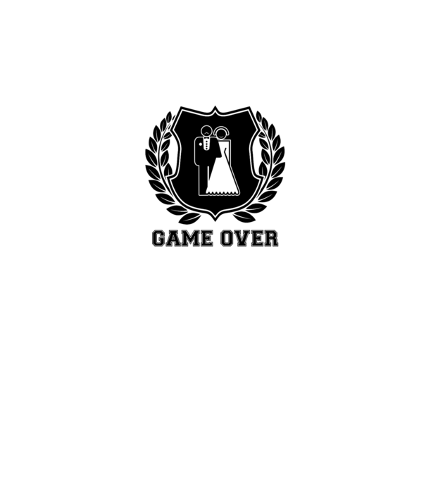 Bachelor GAME OVER model gri pe tricou