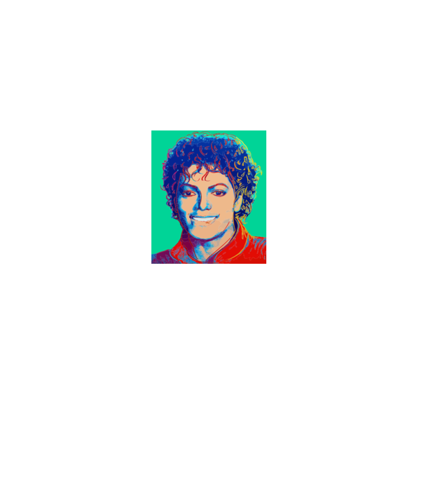Micheal Jackson Art model gri pe tricou