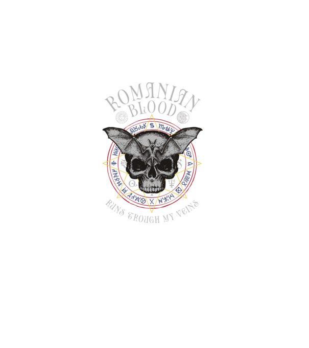 România Romanian Blood model negru pe tricou