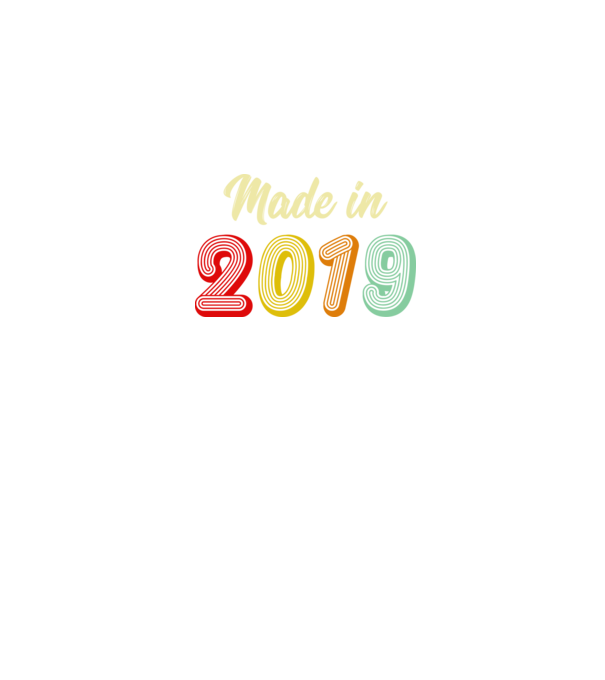 made in 2019 retro model negru pe tricou