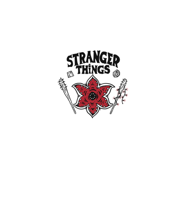 stranger things demogorgon head2 model alb pe tricou
