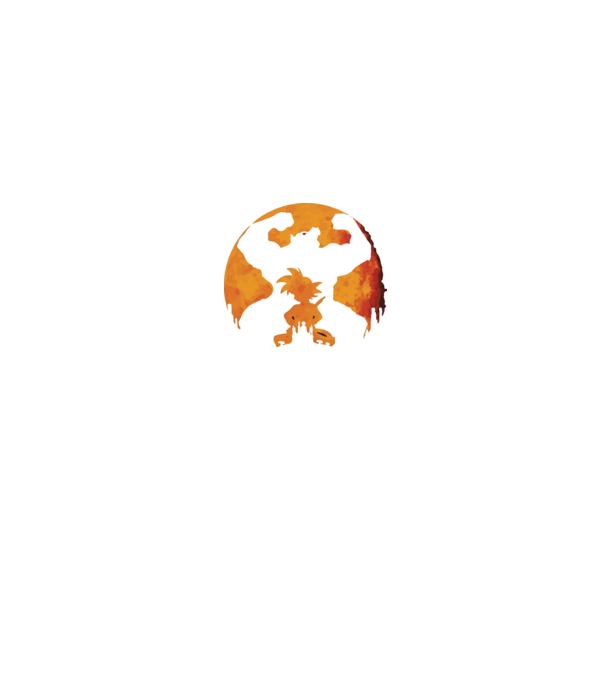goku sunset model negru pe tricou