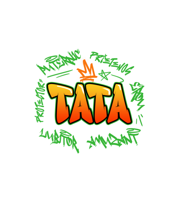 Graffiti tata model nisipiu pe tricou