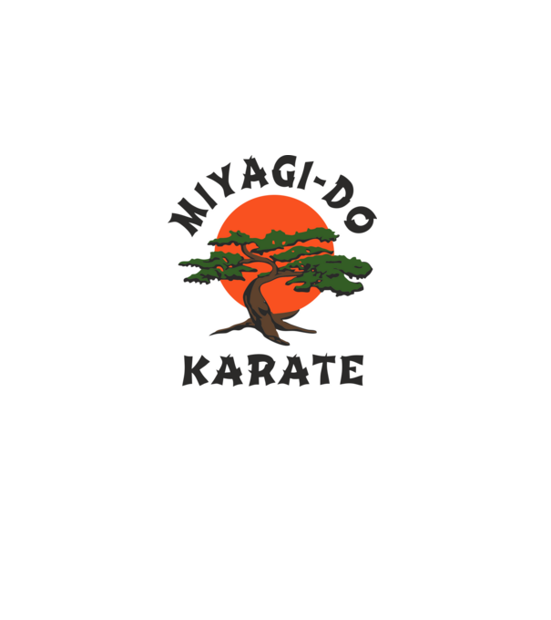 Miyagi-do karate cobra kai model alb pe tricou
