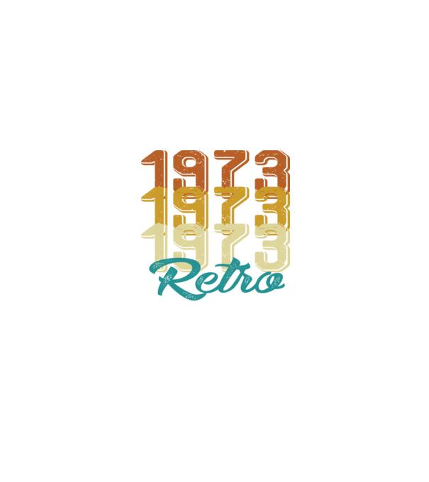 Retro 1973 model negru pe tricou