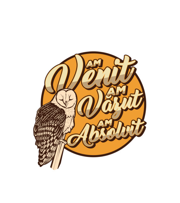 Absolvire model alb pe tricou