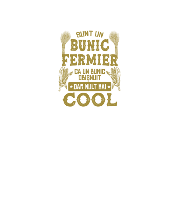 Sunt un bunic fermier, ca un bunic obișnuit, v model negru pe tricou