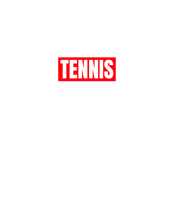 TENNIS HERO model negru pe tricou