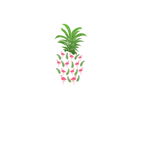 Flamingo ananas model negru pe tricou