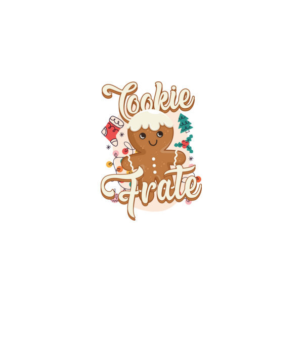 Cookie frate model alb pe tricou