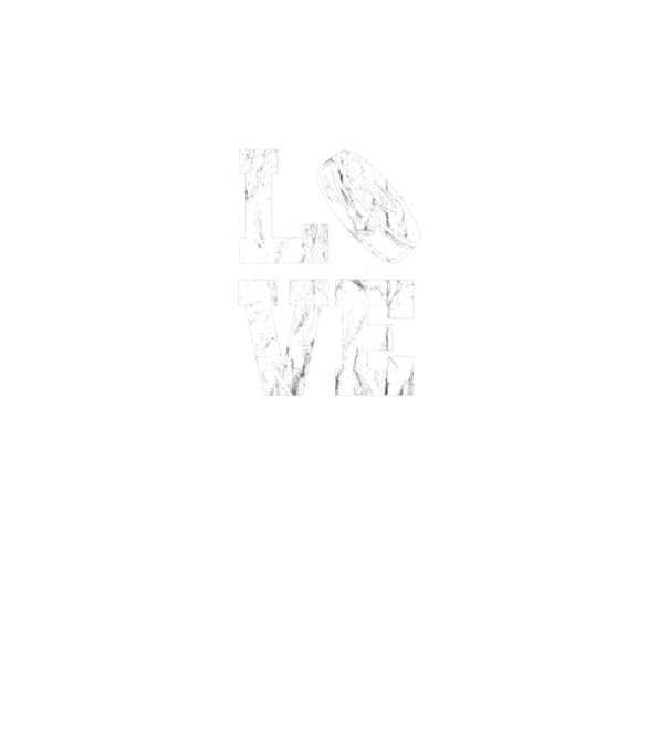 Love hockey model turcoaz pe tricou