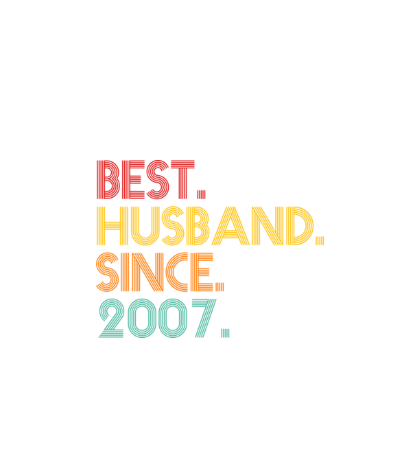 best husband since 2007 retro model negru pe tricou