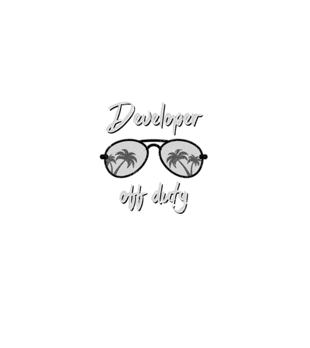 Developer off duty model turcoaz pe tricou