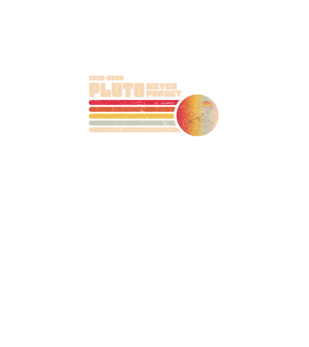 pluto model negru pe tricou