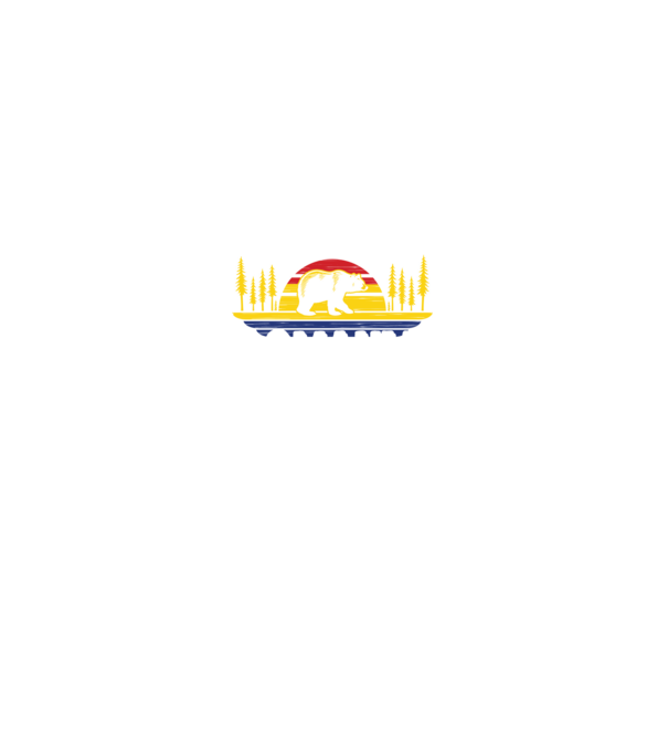 Land of Bears model negru pe tricou