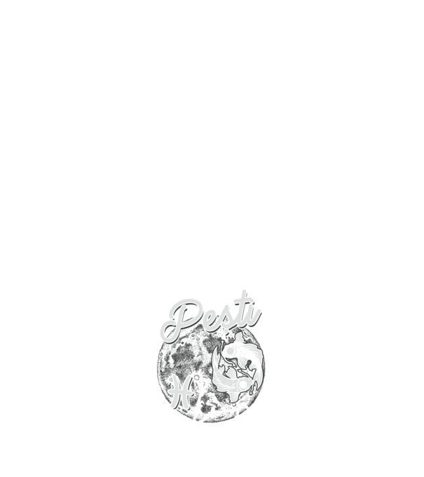 Zodiac femeie PEȘTI retro model albastru închis pe tricou