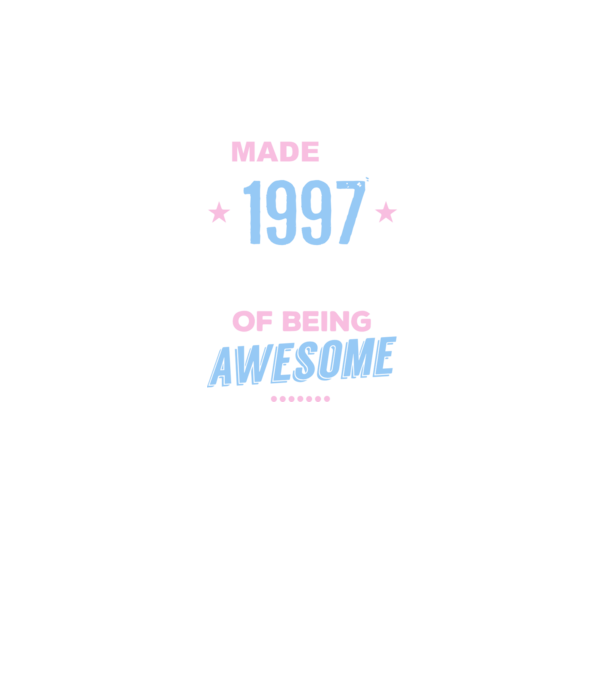 Made in - 1997 model roz neon pe tricou