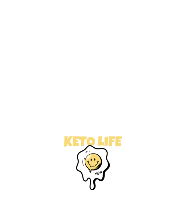 HAPPY KETO LIFE model albastru închis pe tricou