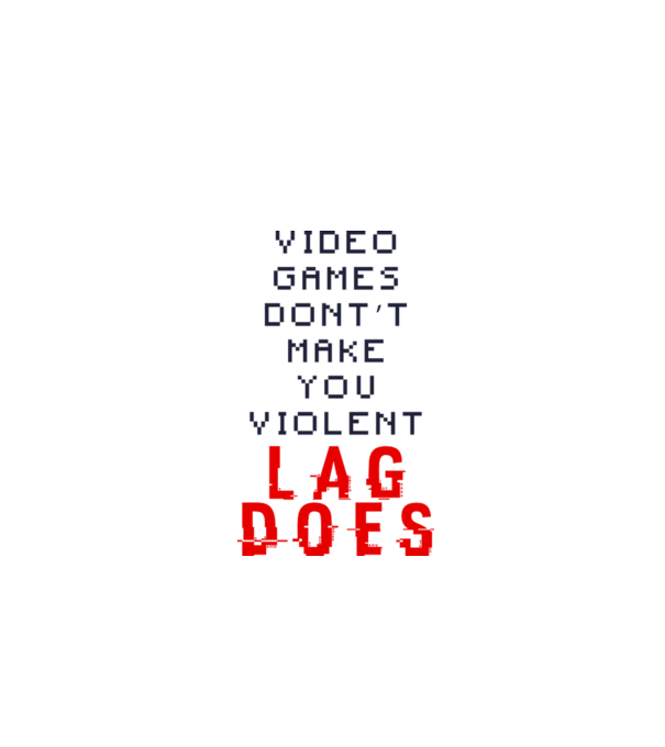 Violent lag model alb pe tricou
