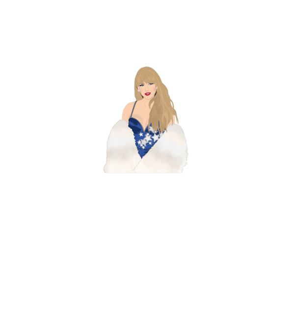 Taylor Swift blue model alb pe tricou