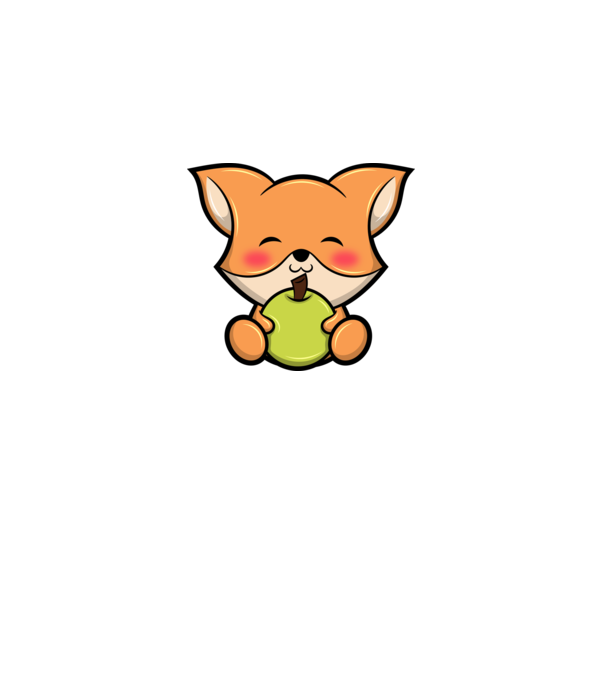 Baby Fox model alb pe tricou