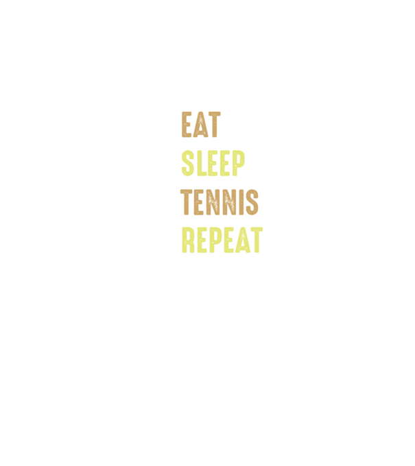 eat sleep tennis repeat model negru pe tricou