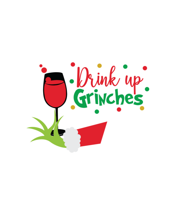 Drink up Grinches model alb pe tricou