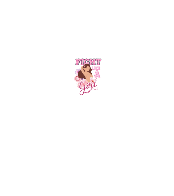 FIGHT like a girl model alb pe tricou