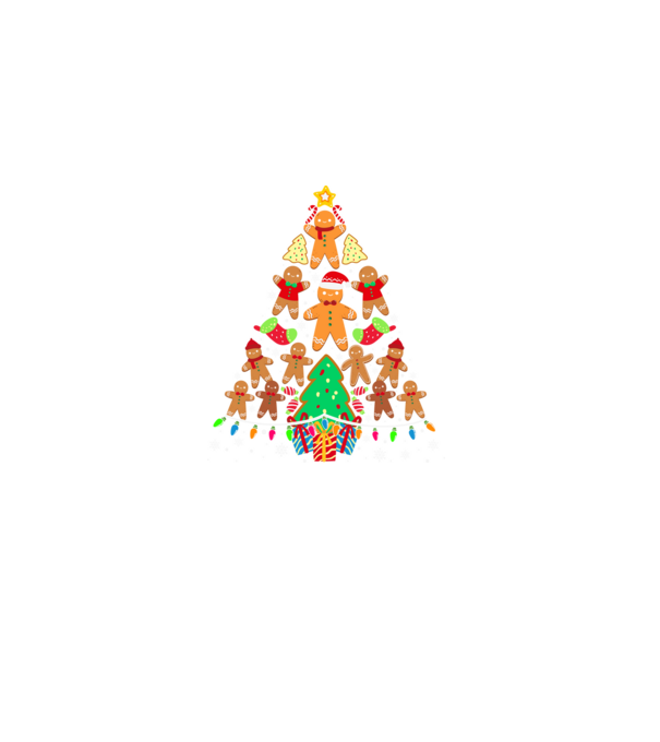 Cookie christmas tree model negru pe tricou